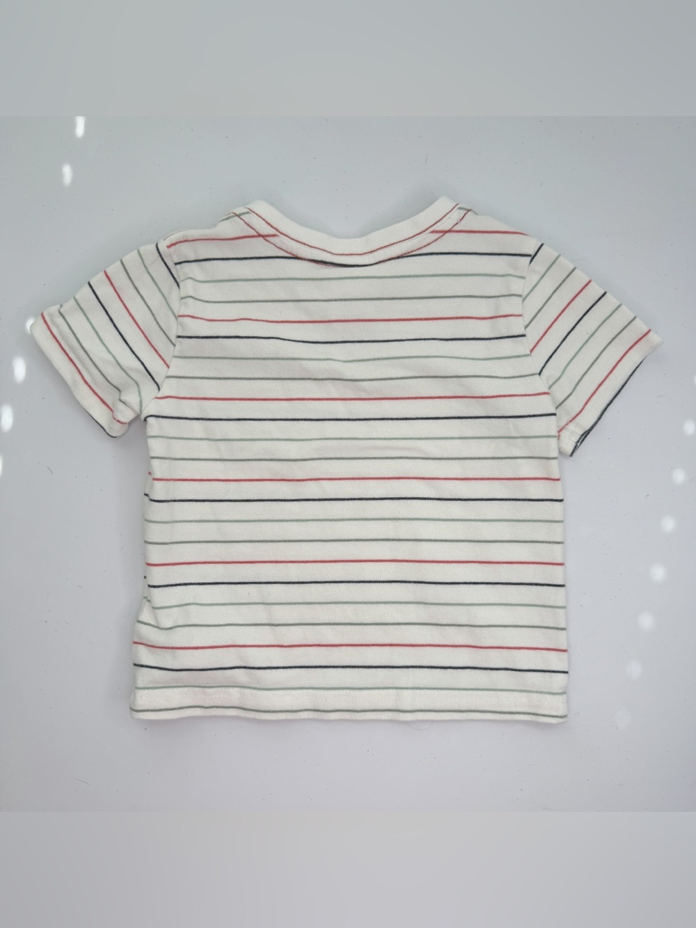 Tommy Bahama Striped V-Neck Pocket Tee 12M - Picture 2 of 3